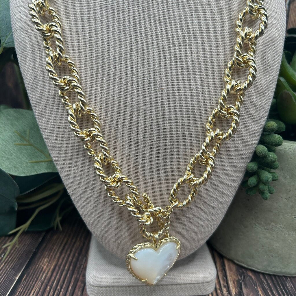 Kendra Scott Heart Statement Necklace