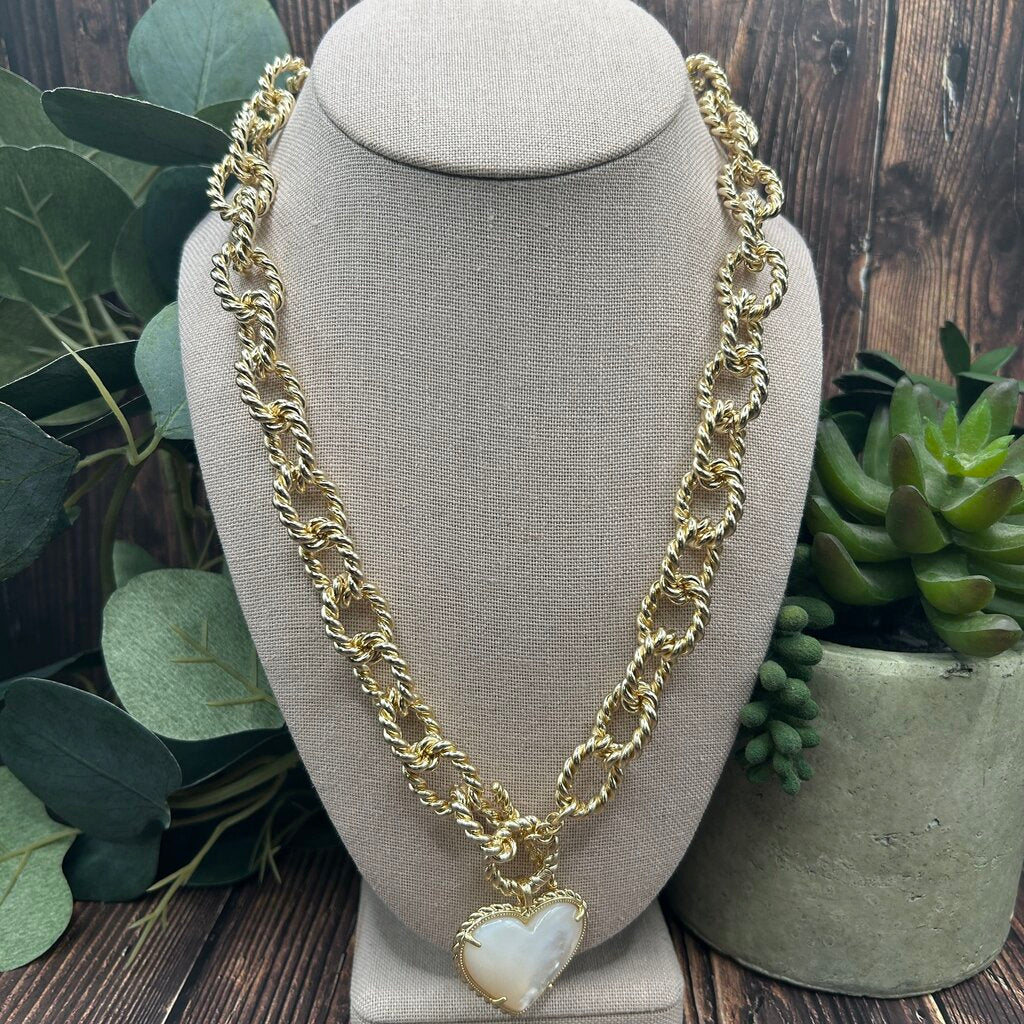 Kendra Scott Heart Statement Necklace
