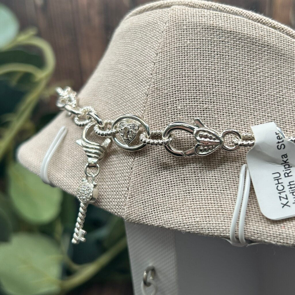 Judith Ripka Lock N Key Necklace