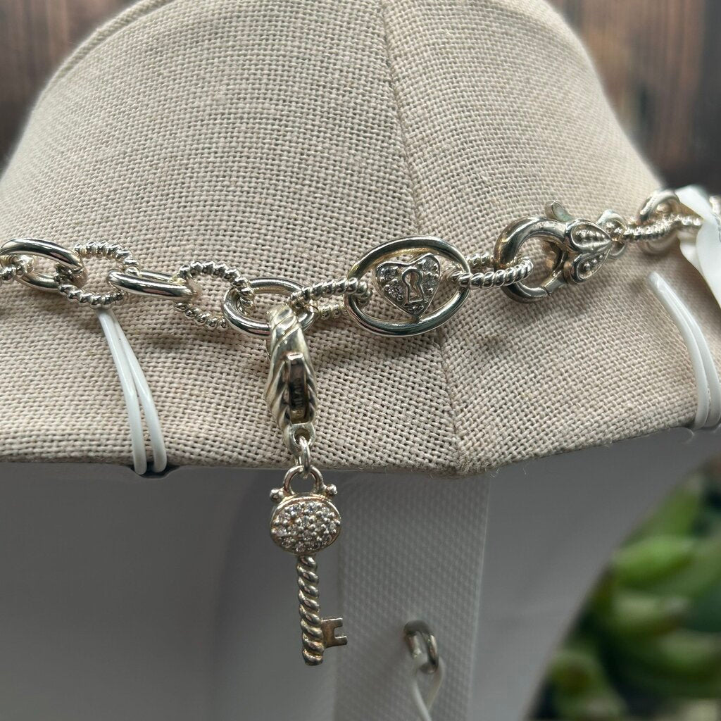 Judith Ripka Lock N Key Necklace