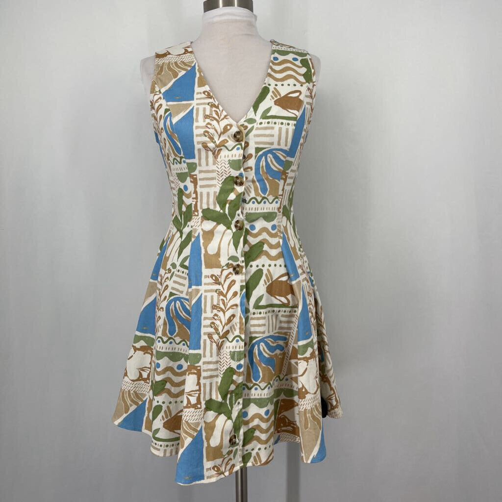 Flying Tomato Slvls Print Dress