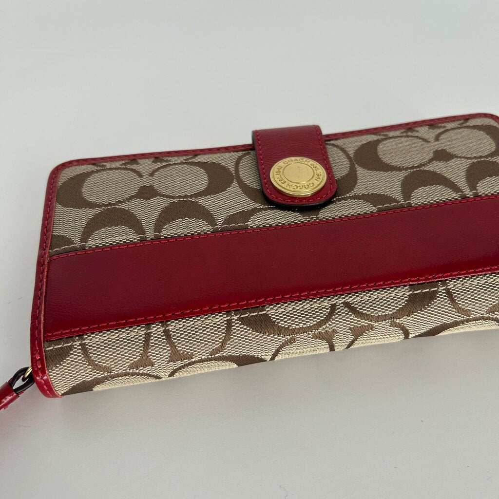 Coach Signature Canvas Wallet