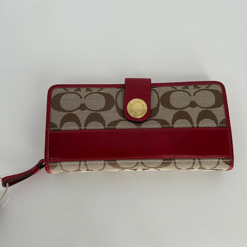 Coach Signature Canvas Wallet