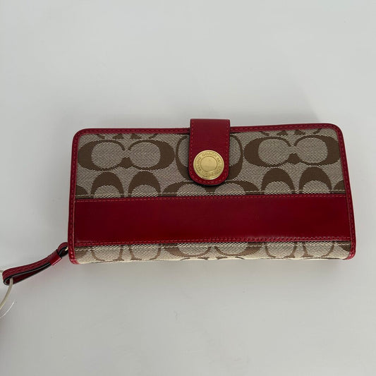 Coach Signature Canvas Wallet