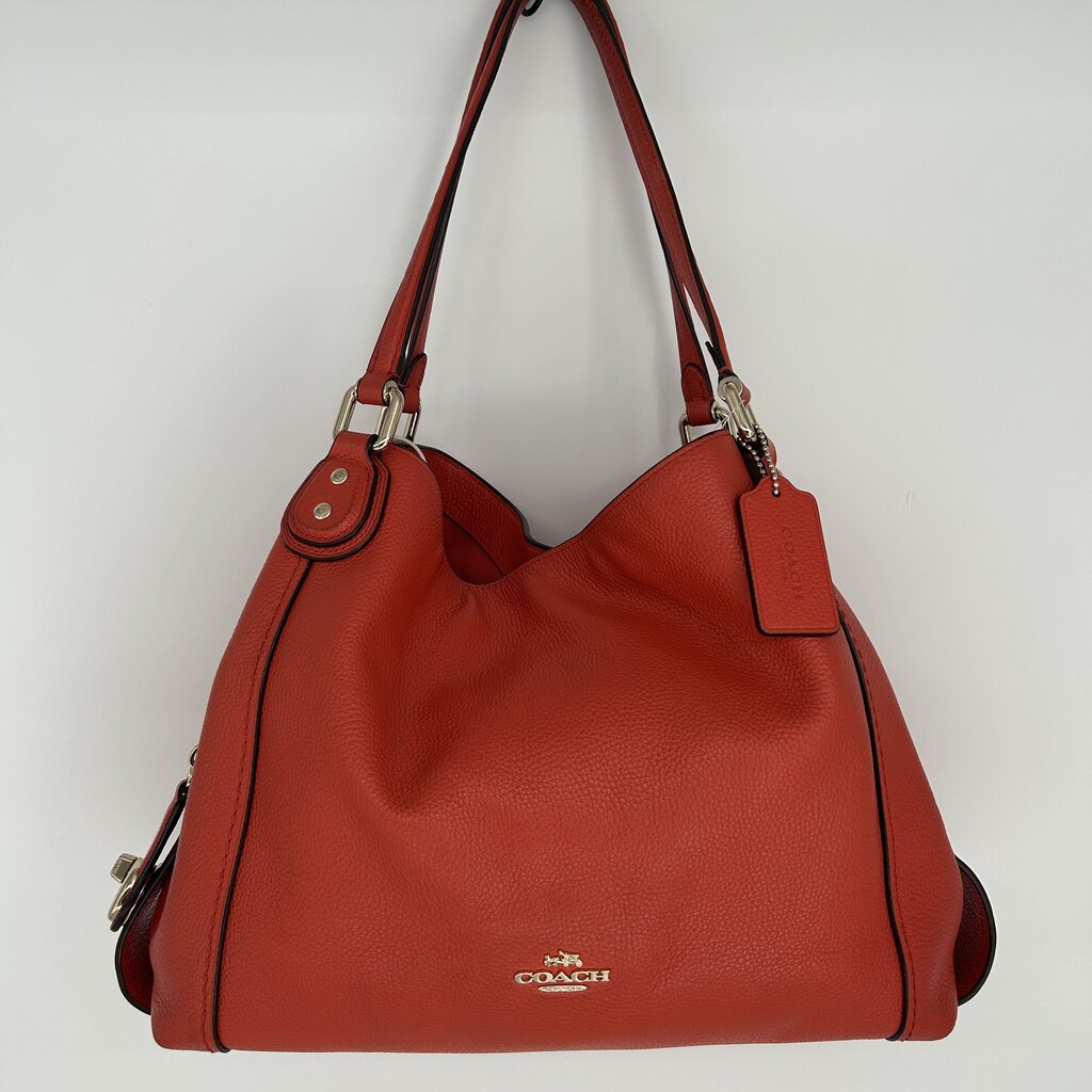 Coach Pebbled Edie Shoulder Bag