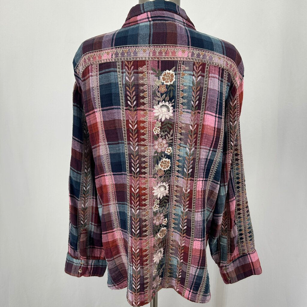 Johnny Was L/s Plaid Shirt