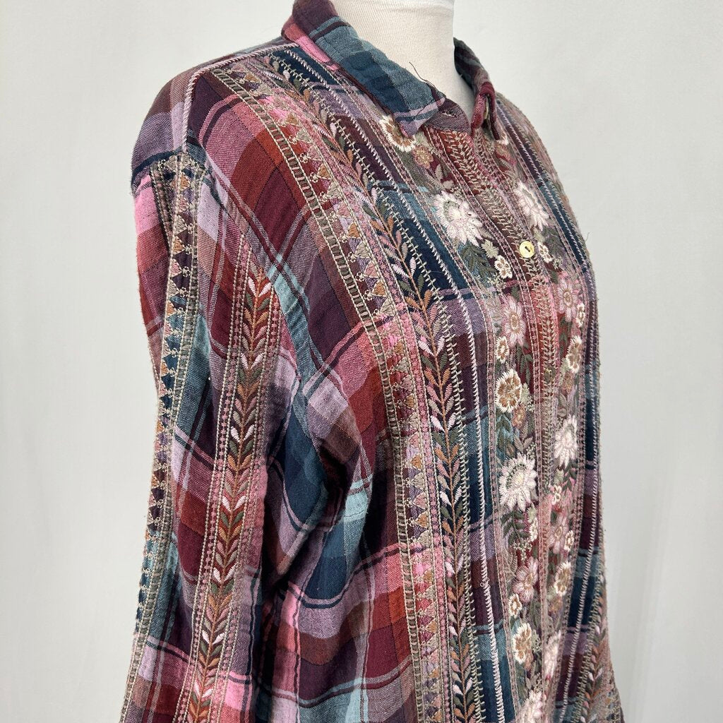 Johnny Was L/s Plaid Shirt