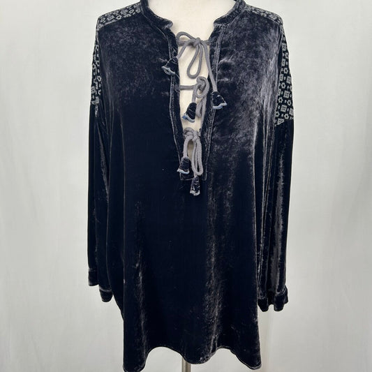 Johnny Was L/s Velvet Tunic