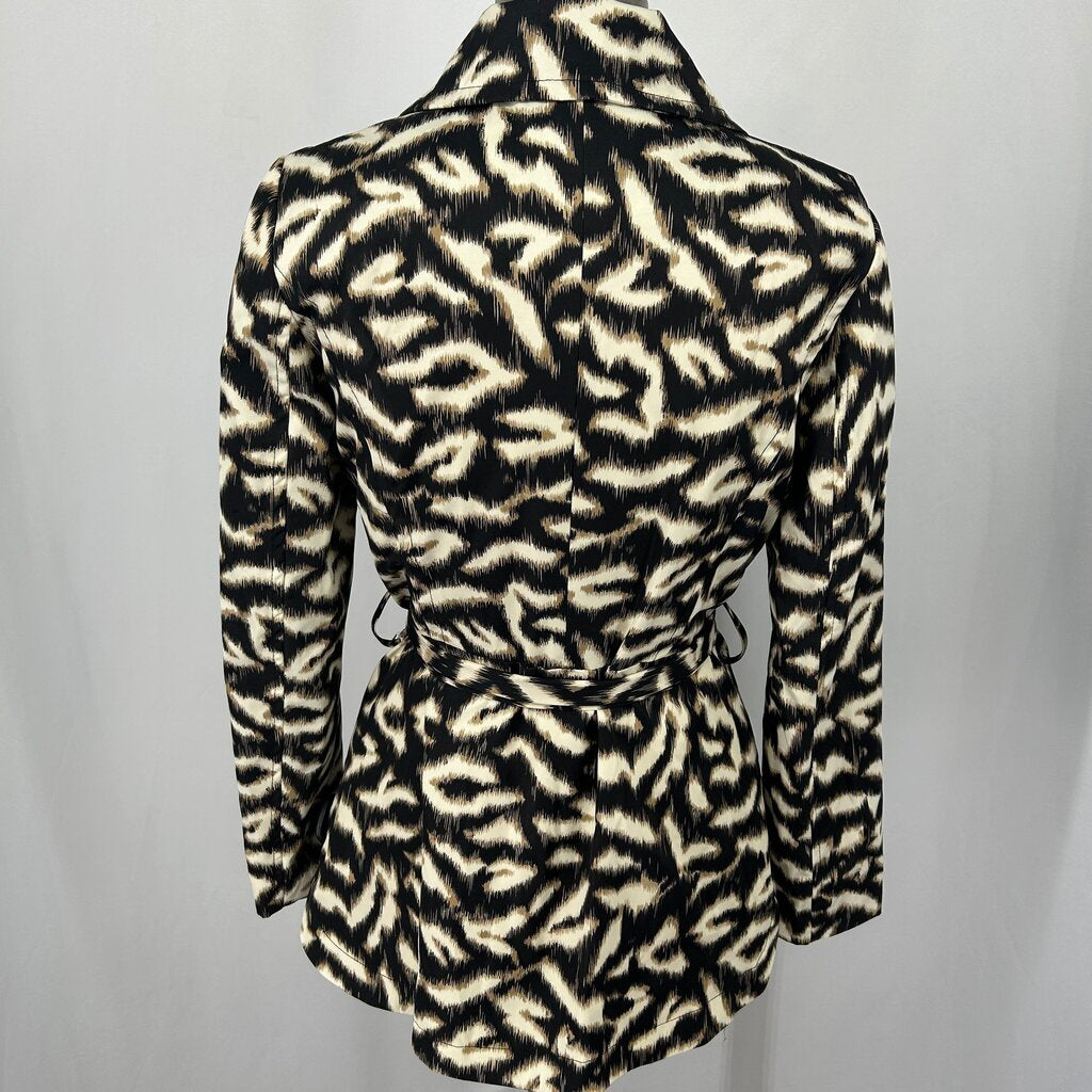 Sandro Animal Print Trench