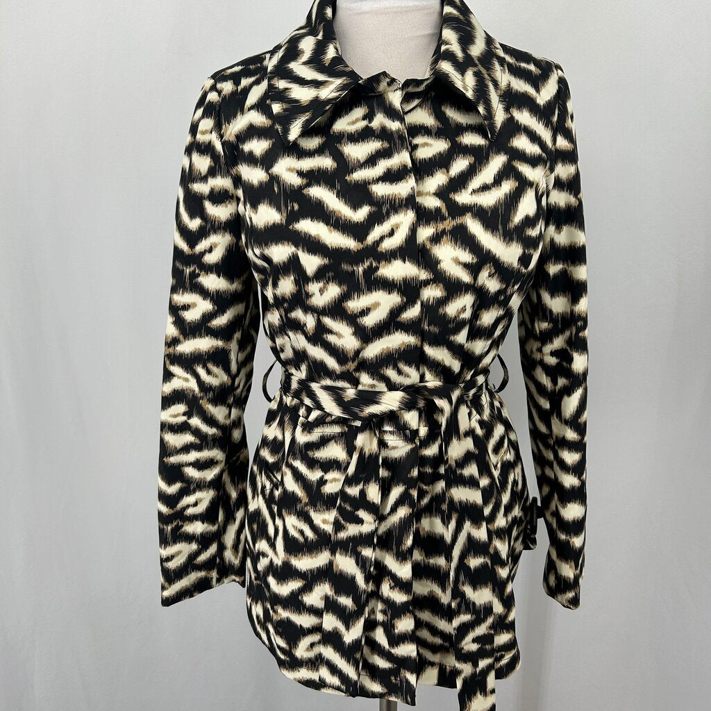 Sandro Animal Print Trench