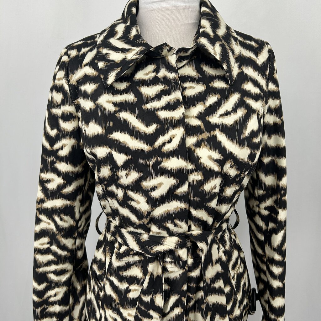 Sandro Animal Print Trench