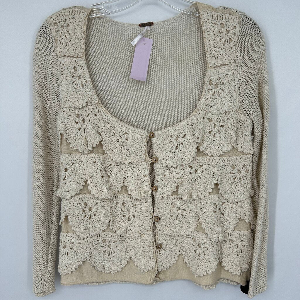Free People Crochet Cardigan