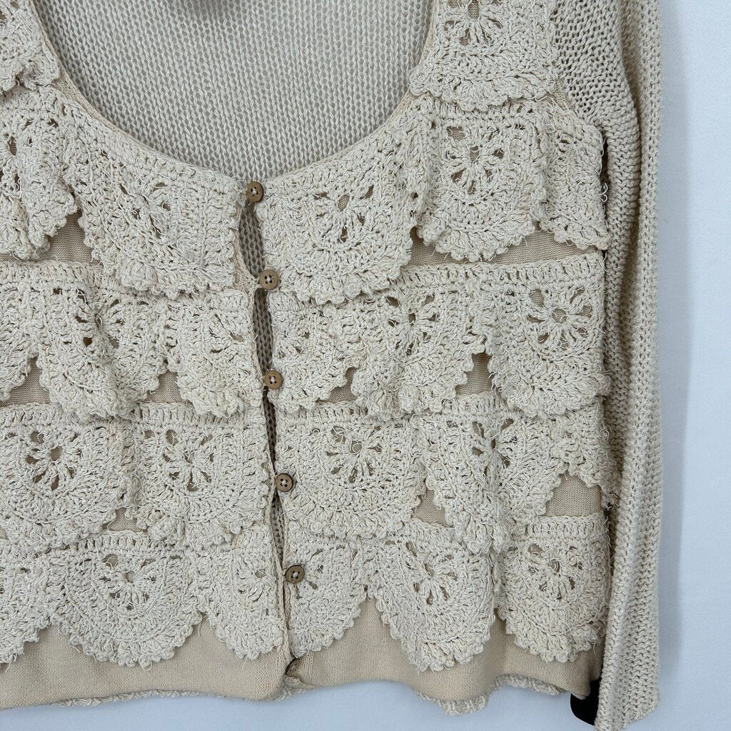 Free People Crochet Cardigan