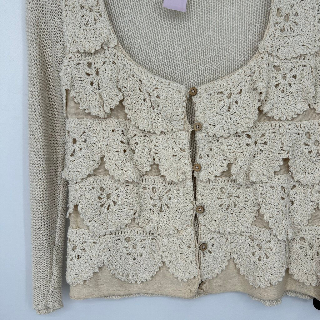 Free People Crochet Cardigan