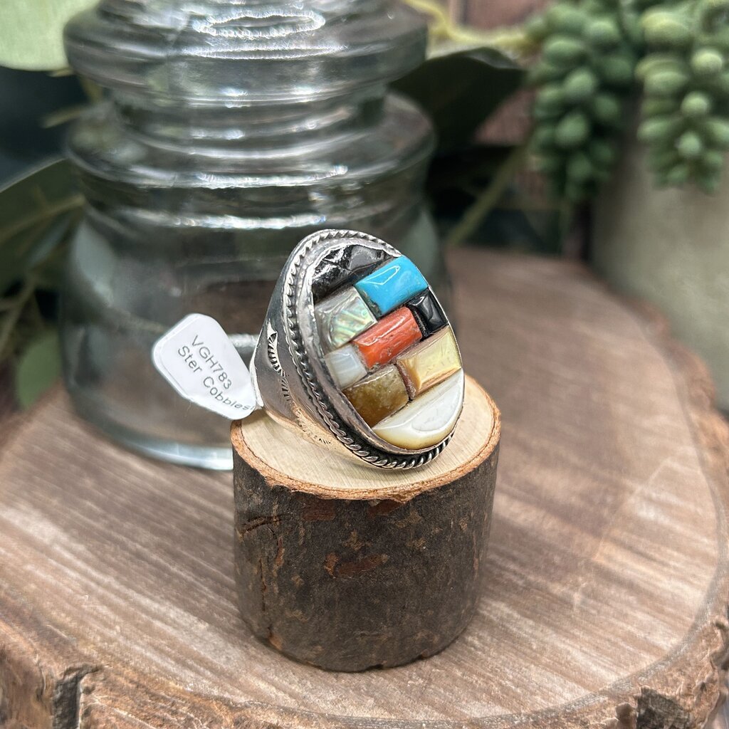Sterling Cobblestone Ring