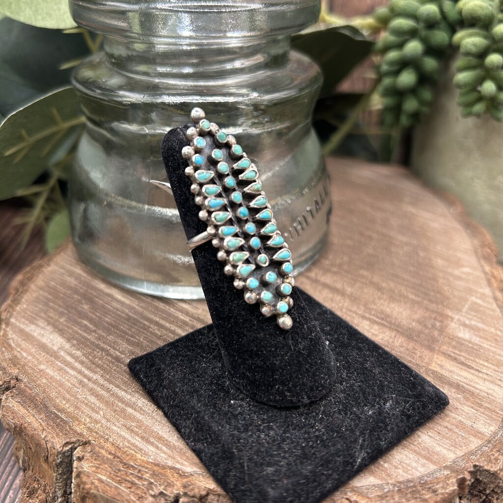 Sterling Turquoise Shield Ring