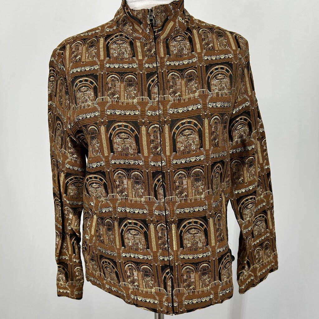 Chicos Zip Front Jacket