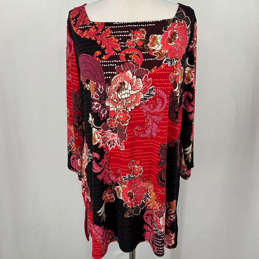 JM Collection L/s Floral Dress