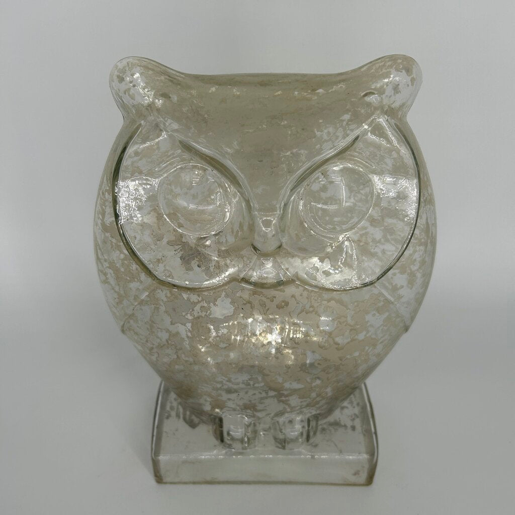 Mercury Glass Owl Figure