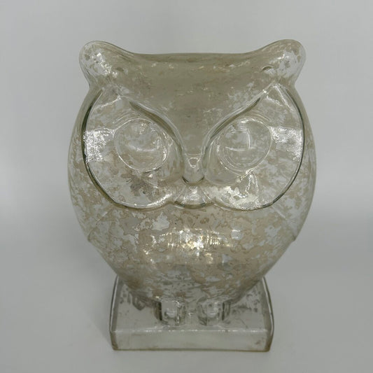 Mercury Glass Owl Figure
