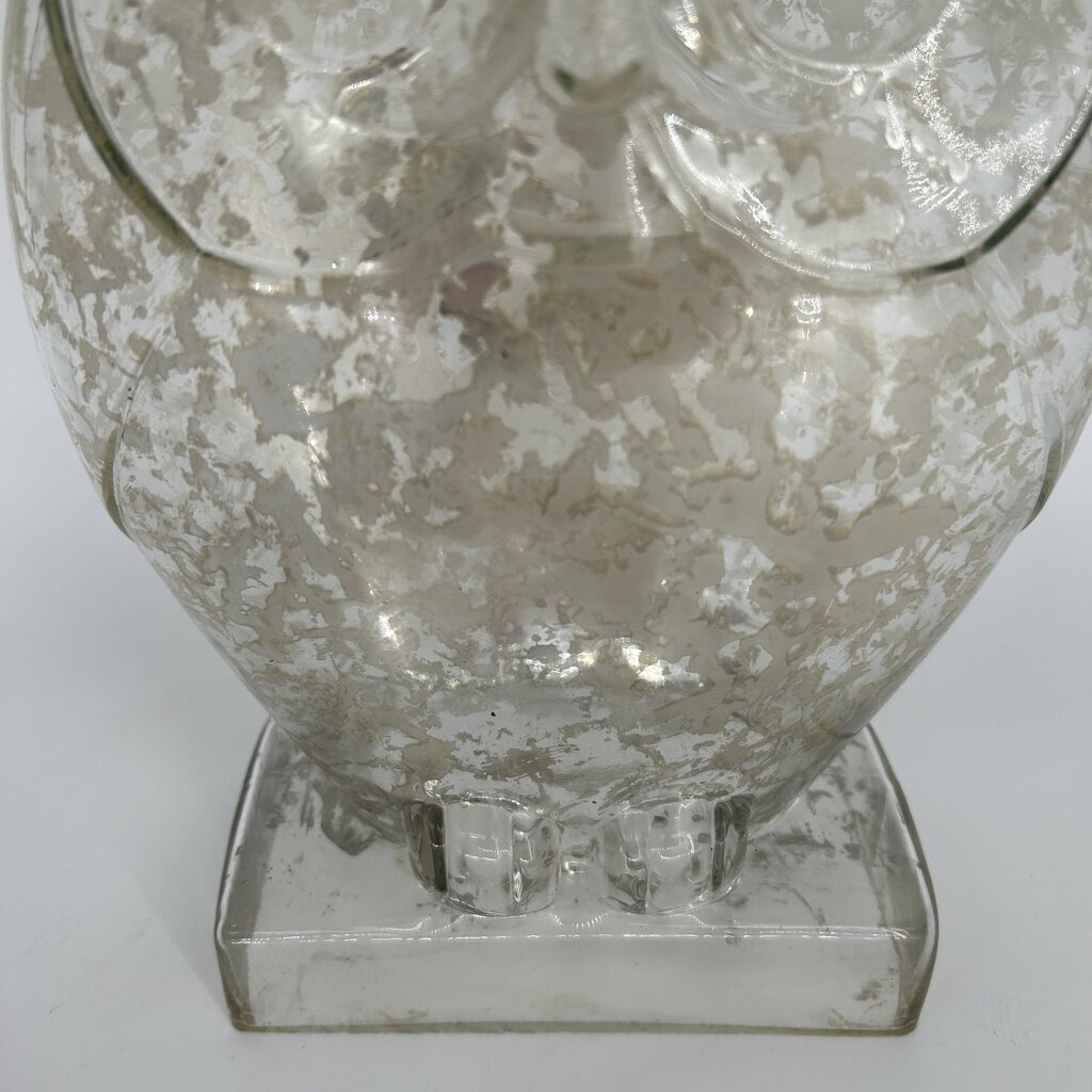 Mercury Glass Owl Figure