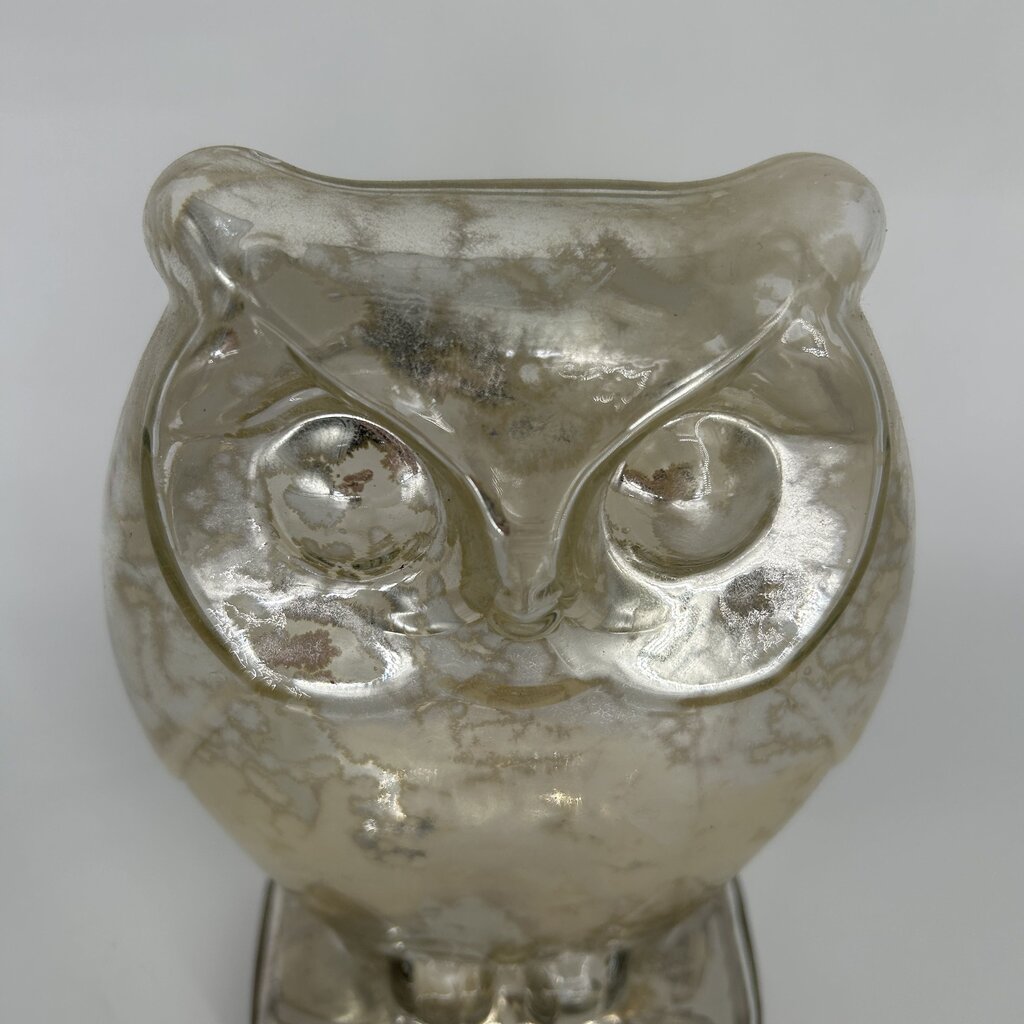 Mercury Glass Owl Figure