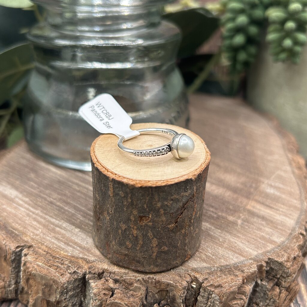 Pandora Sterling Pearl Ring