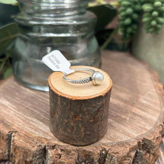 Pandora Sterling Pearl Ring