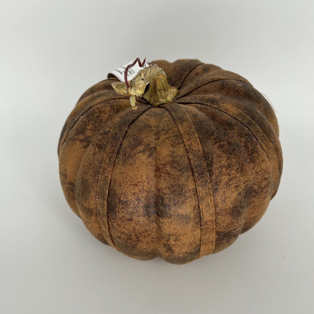Faux Leather Pumpkin