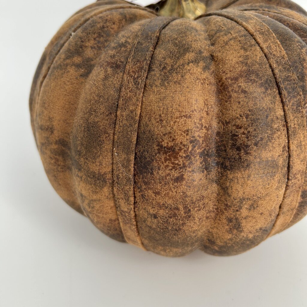 Faux Leather Pumpkin