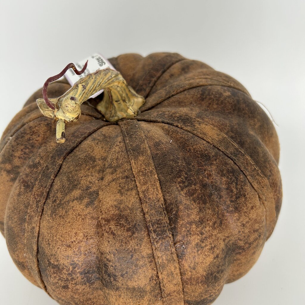 Faux Leather Pumpkin