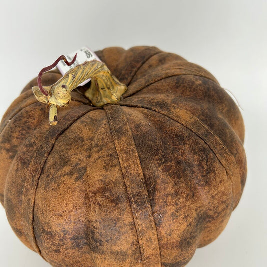 Faux Leather Pumpkin