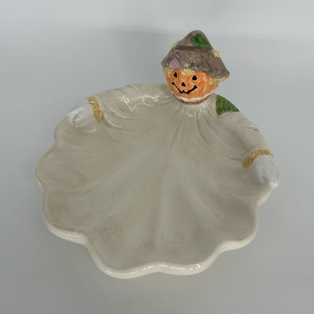 Jack-O-Lantern Scarecrow Candy Dish