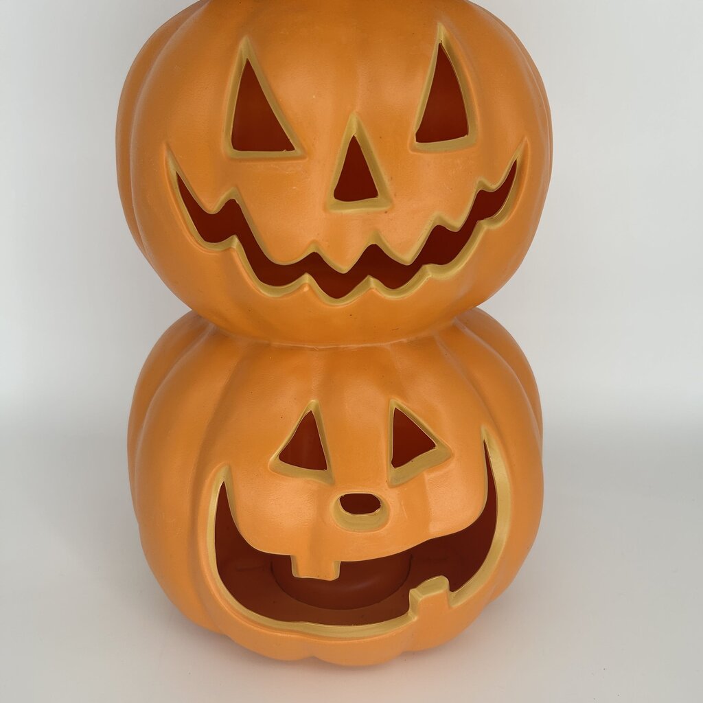 Plastic Tiered Jack O Lantern Figure
