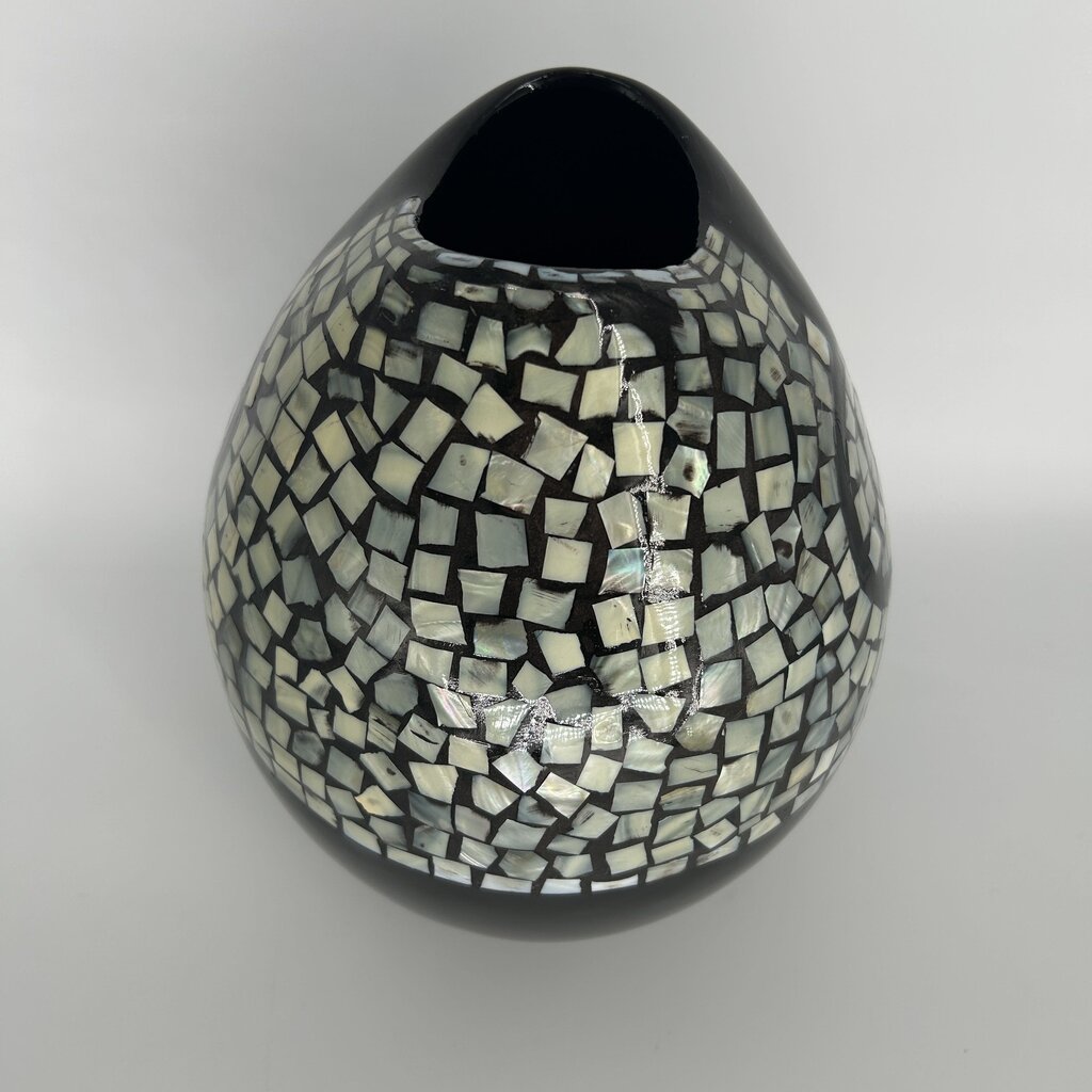 Ceramic Dual Tone Mosaic Vase