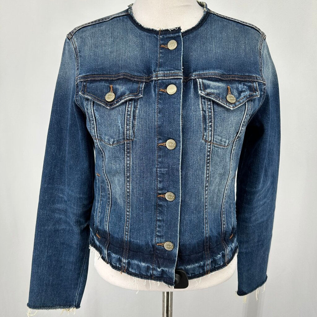 Loft Distressed Denim Jacket