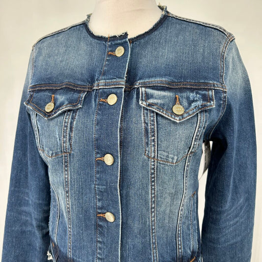 Loft Distressed Denim Jacket
