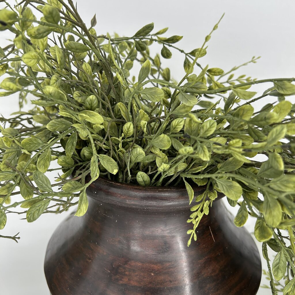 Faux Greenery in Handled Urn