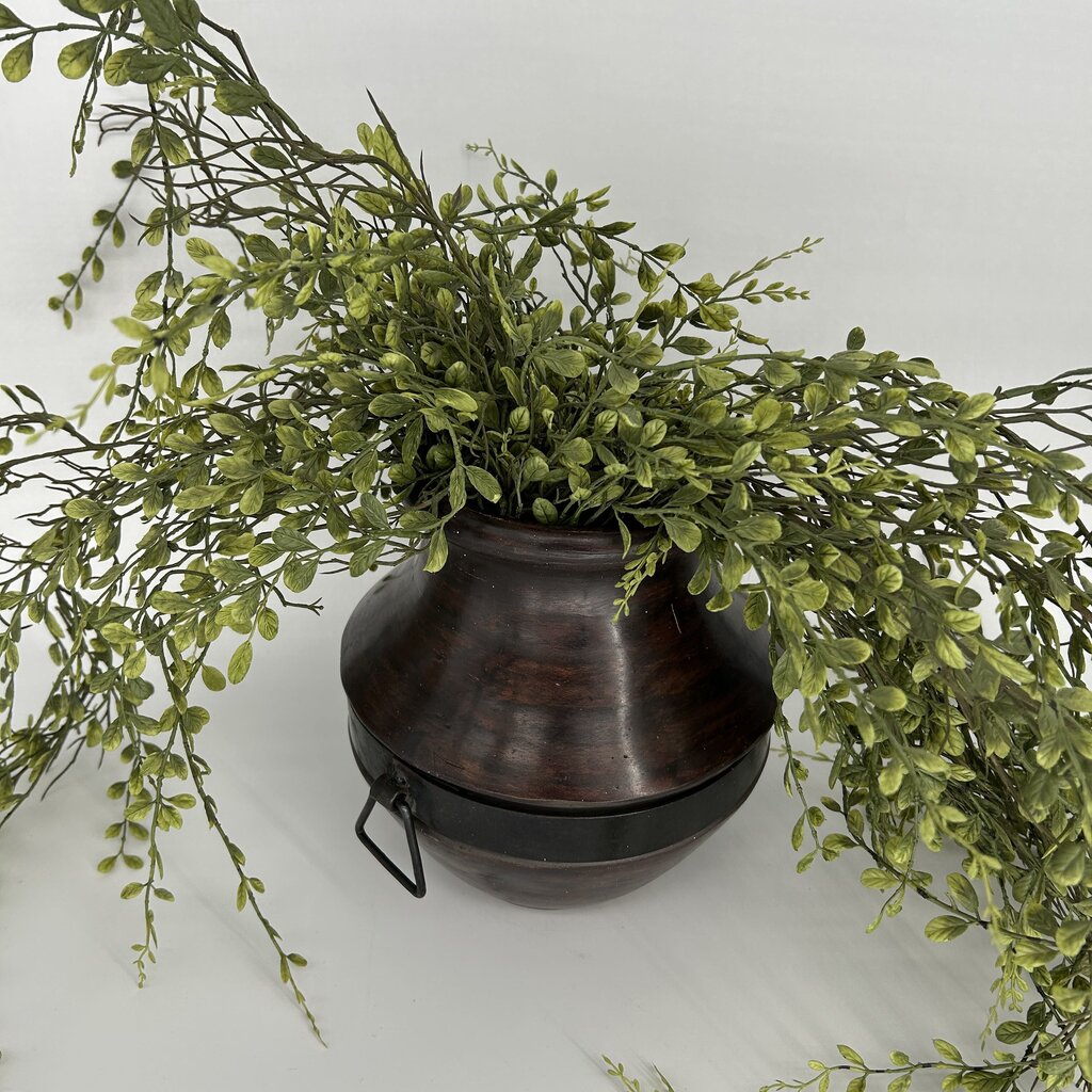 Faux Greenery in Handled Urn