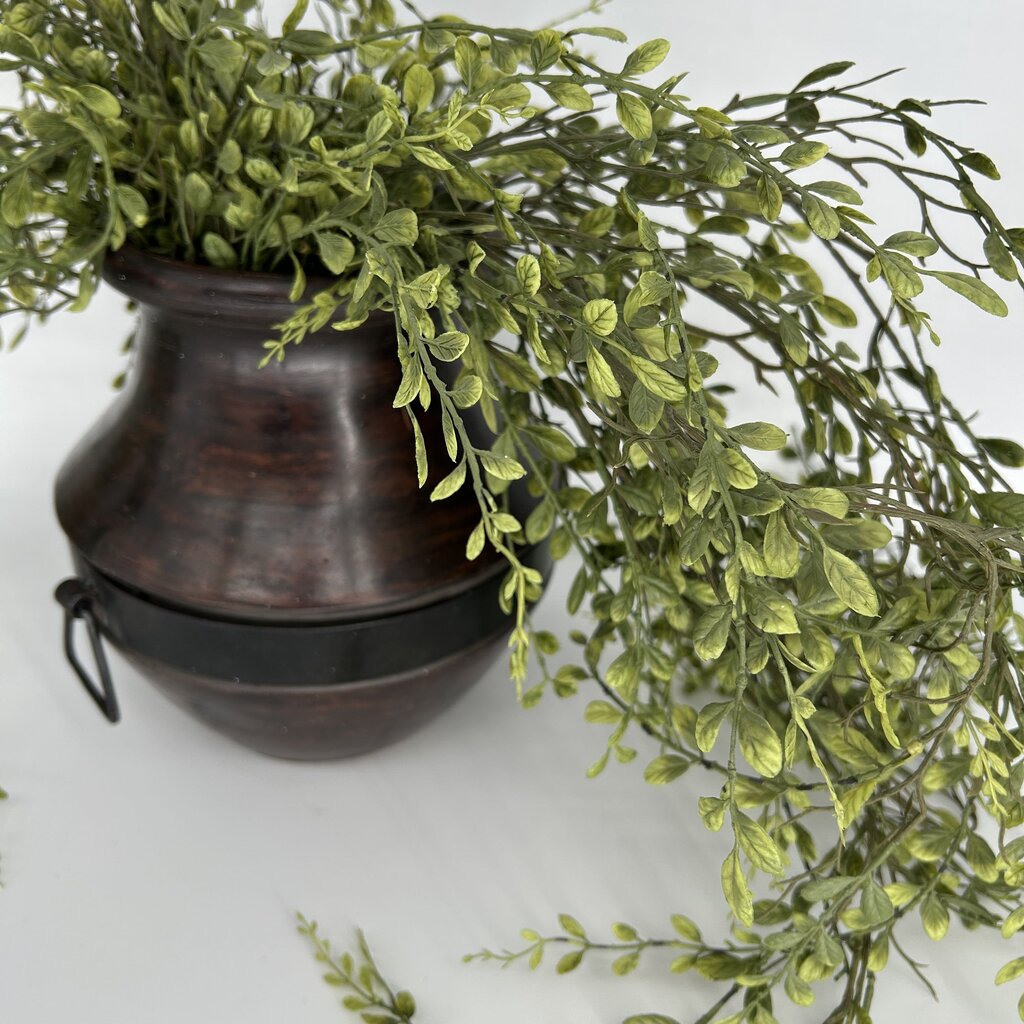 Faux Greenery in Handled Urn