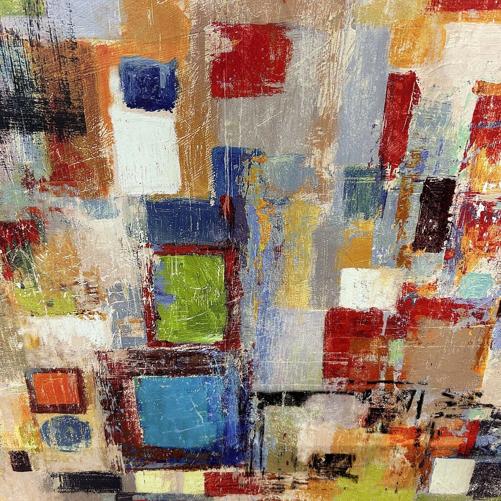 Color Block Modern Canvas Artwork