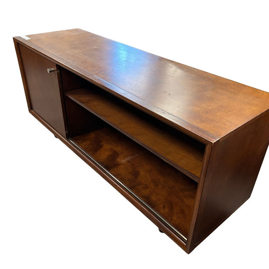 Media/TV Stand with Shelves & Sliding Door AS IS