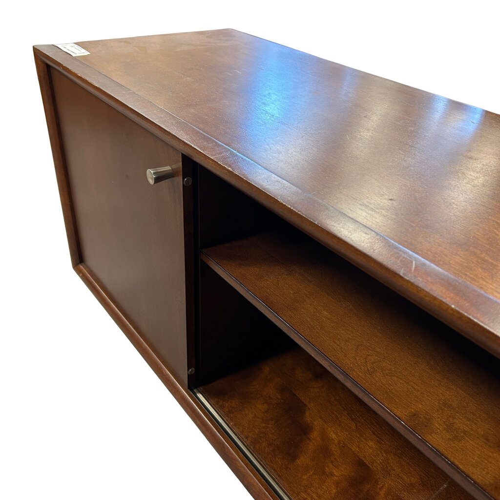 Media/TV Stand with Shelves & Sliding Door AS IS