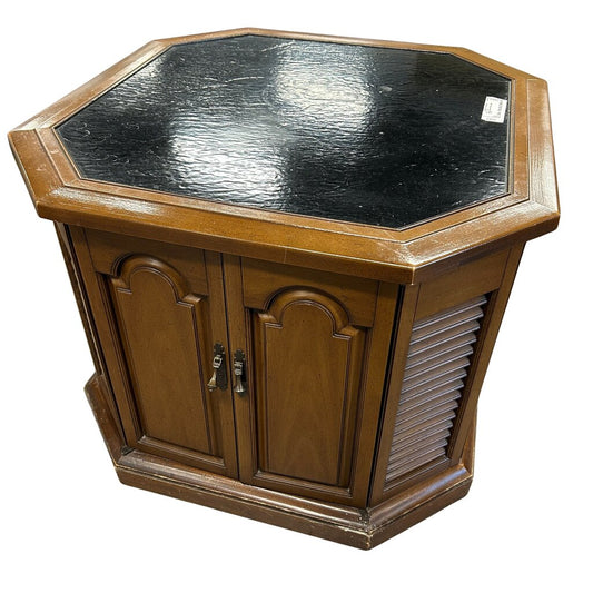 Vintage Record Player Side Table