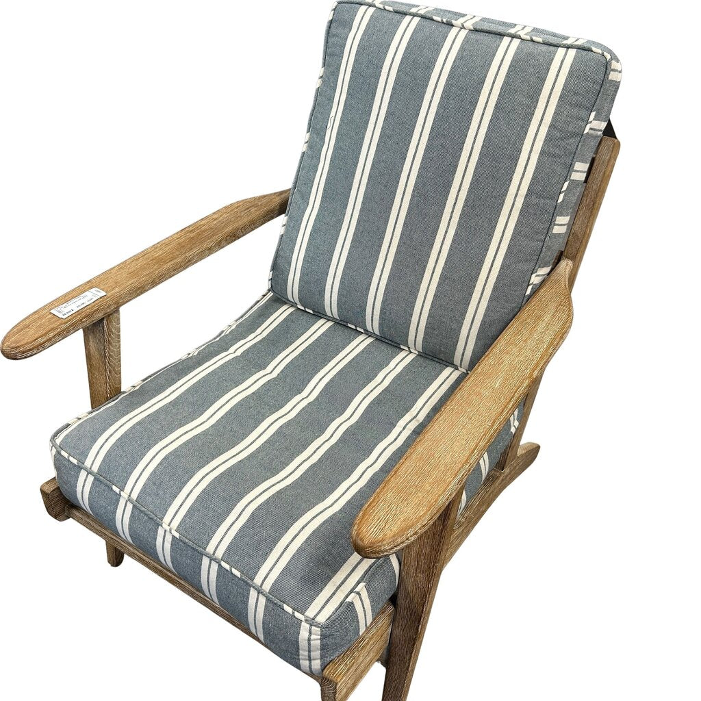 Pottery Barn Striped Arm Chair