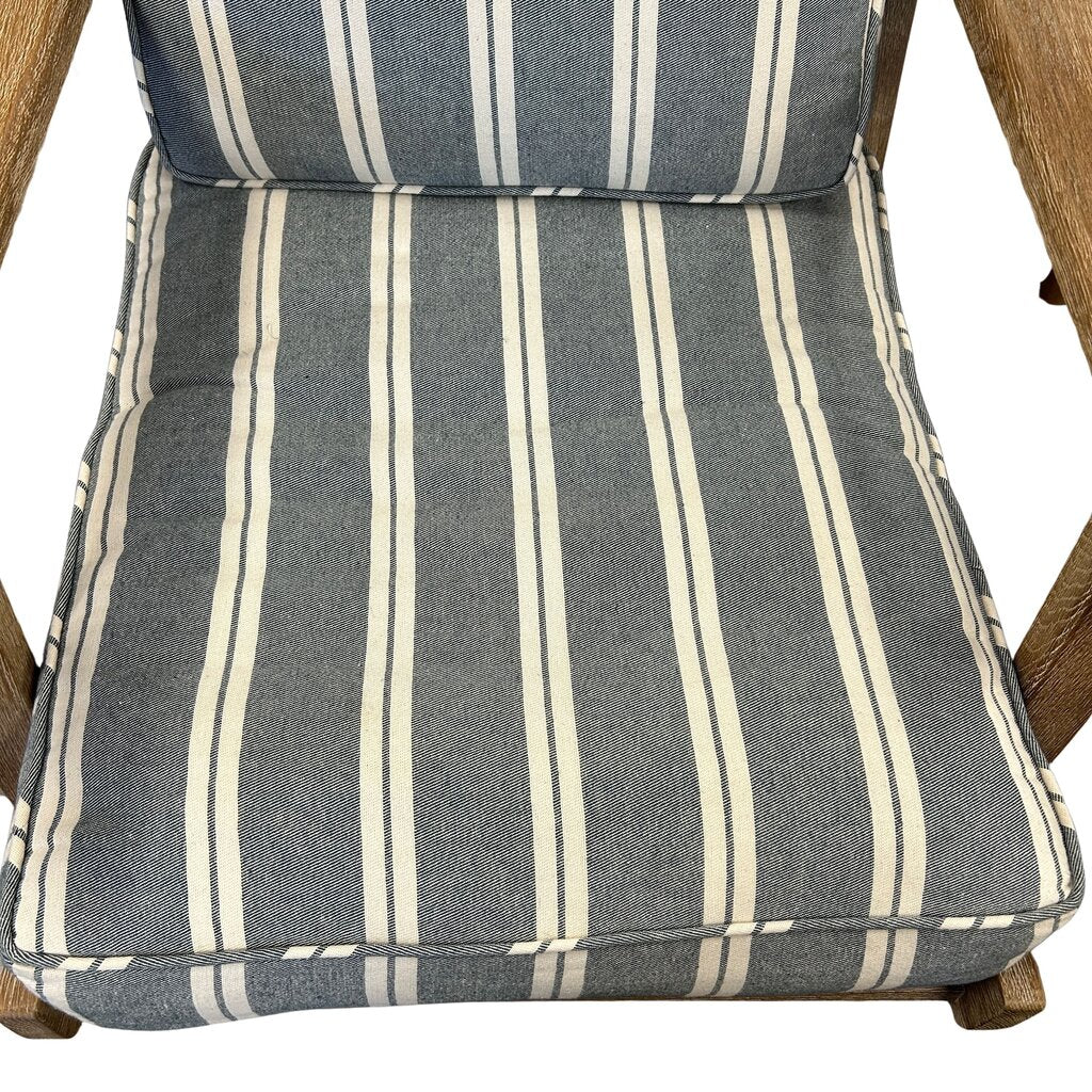 Pottery Barn Striped Arm Chair