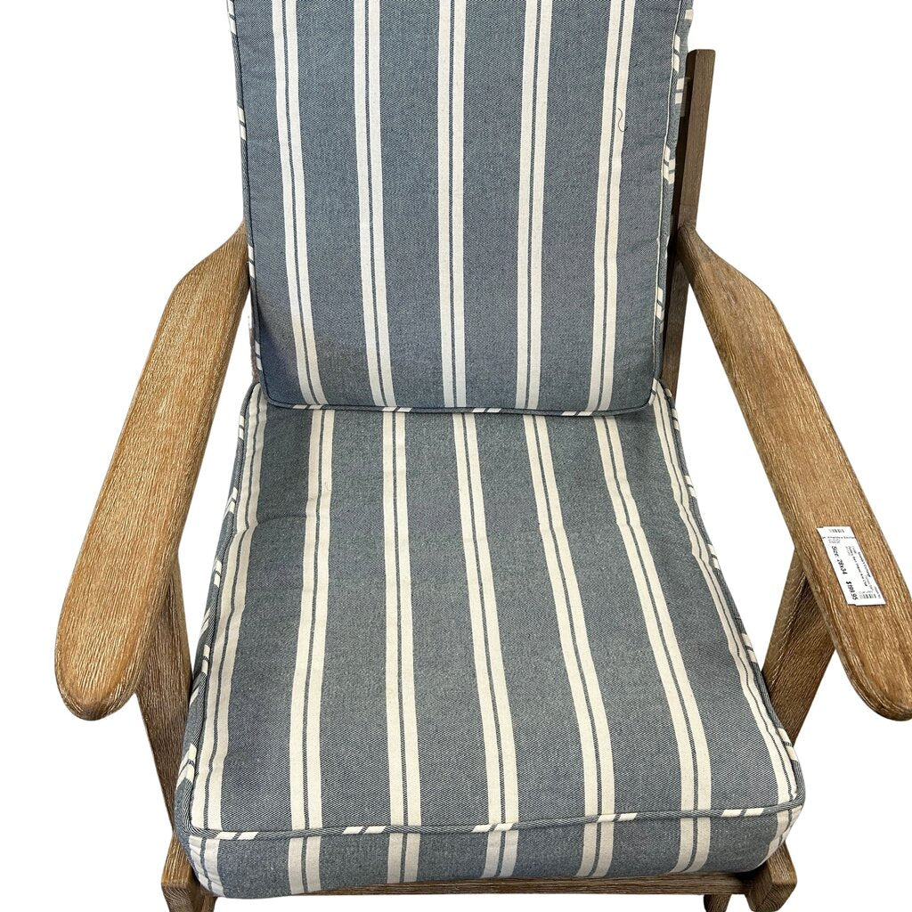 Pottery Barn Striped Arm Chair
