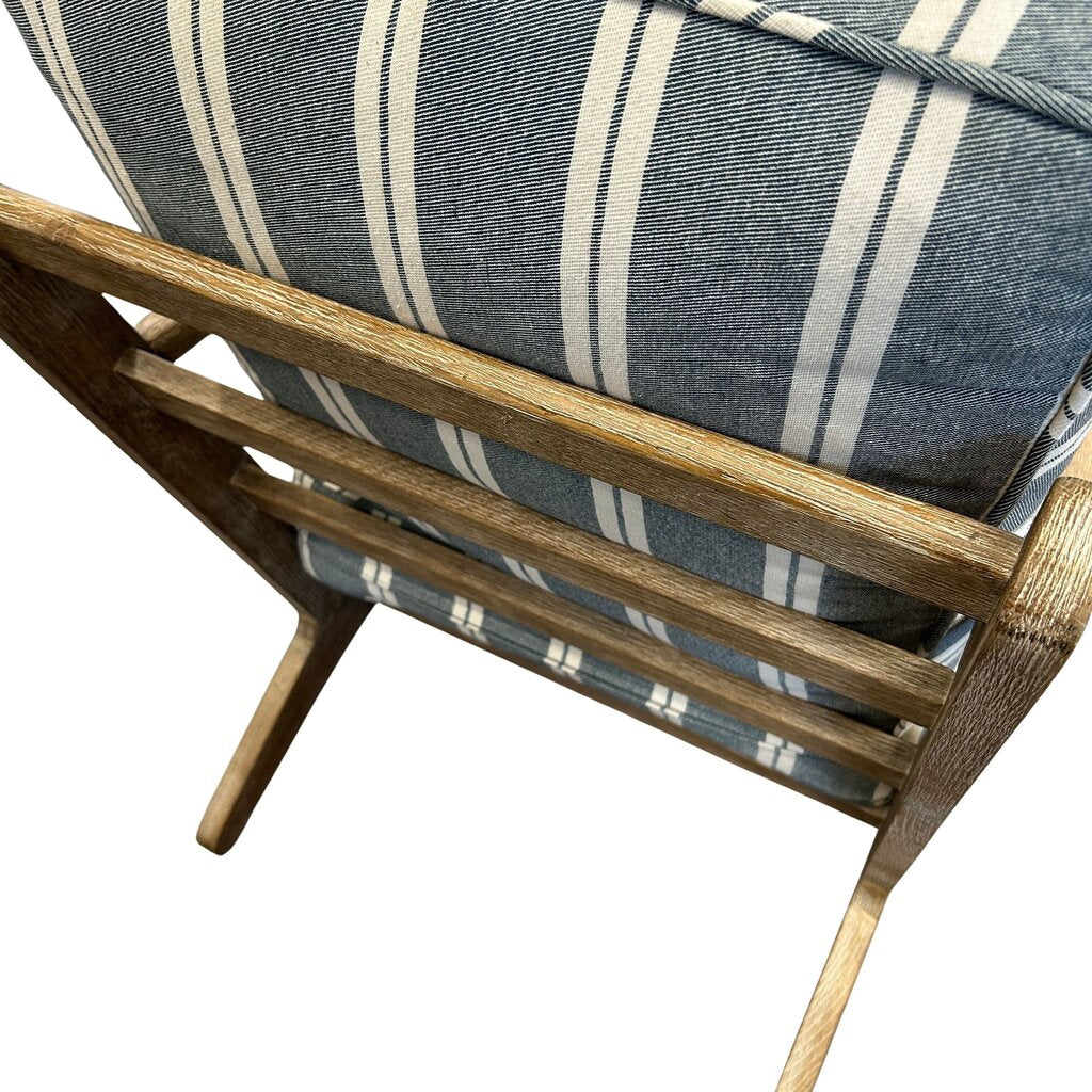 Pottery Barn Striped Arm Chair
