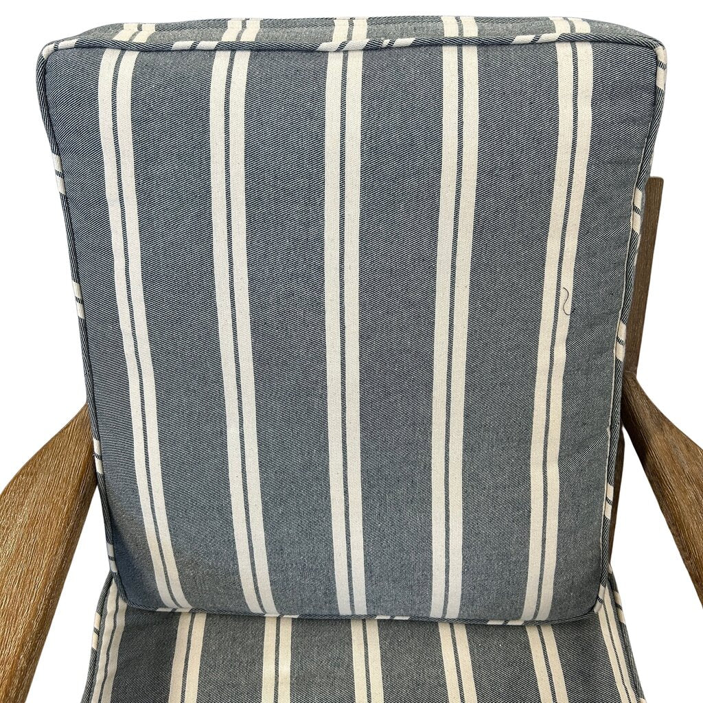 Pottery Barn Striped Arm Chair