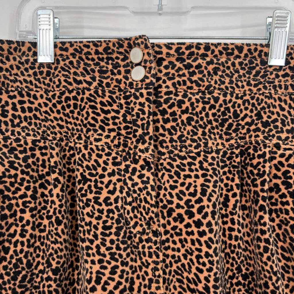 Anthropologie Animal Print Cord Joggers